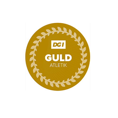 Forhåndsvisning af produktet DGI Atletik klistermærke guld
